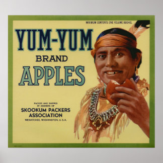 Vintage Obstkastenmarken von Old Apple Poster