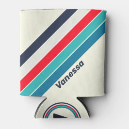 Vintage Ocean Stripes with Name Dosenkühler