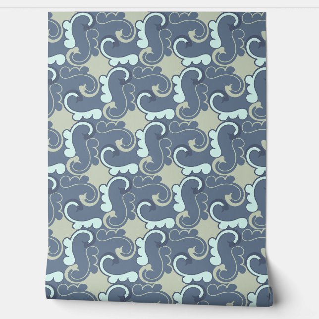 Vintage Ocean Wave Tapete (Abrollen)