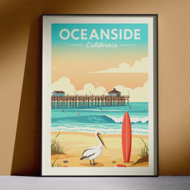 Vintage Oceanside Kalifornien Poster (Von Creator hochgeladen)