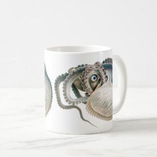 Vintage Octopus Argonaut, Meerestiere Tasse
