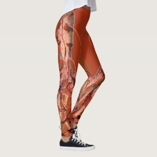 Vintage Octopus - Feuerfarben Leggings