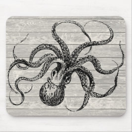 Vintage Octopus-Illustration Mousepad