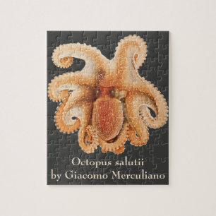 Vintage Octopus Salutii, Meerwassertiere Puzzle