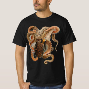 Vintage Octopus Vulgaris, Meerestiere T-Shirt