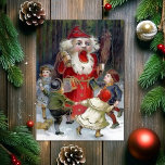 Vintage Odd Santa Nutcracker Weihnachtskarte Feiertagskarte<br><div class="desc">Vintage,  gruselige Weihnachtskarte. Benutzerdefiniertes restauriertes,  hochwertiges Vintage-Image.</div>