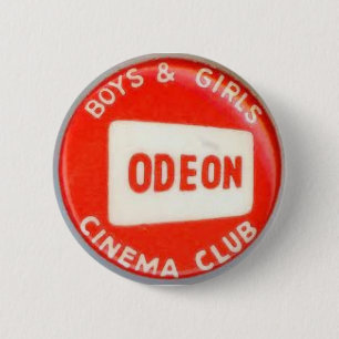 Vintage Odeon Kino Boys and Girls Club Button