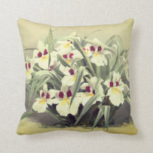 Vintage-Odontoglossum-Orchideen-Wurfkissen