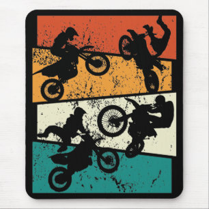 vintage Off Road Enduro Motocross Motorrad Mousepad