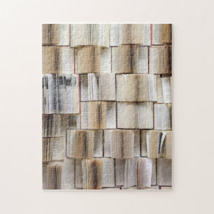 Vintage offene Buchseiten Puzzle