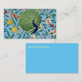 Vintage offene Lüfterfedern Peacock Visitenkarte