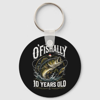 Vintage Ofishally 10 Jahre alte Fischerei 10. Schlüsselanhänger