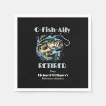 Vintage OFishAlly Ruheständler Großer Fisch Beißt 
