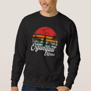 Vintage Ogunquit Maine Lustige Strand Sport Wellen Sweatshirt