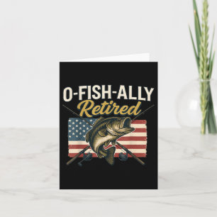 Vintage Oh Fish Ally Pensionierter Fischer Angeln Karte