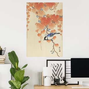 Vintage-Ohara-Koson-Japanischer-Vogel-Kunst-Druck Poster