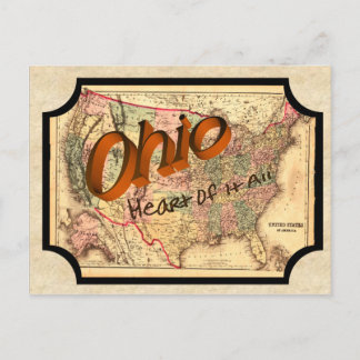 Vintage Ohio alte Postkarte