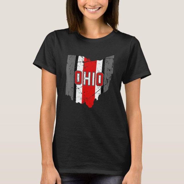 Vintage OHIO  Ohio Map Women Men T-Shirt (Vorderseite)