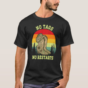 Vintage ohne Tags keine Neustarts Line Dance Count T-Shirt
