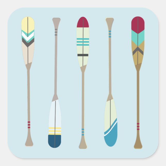 Vintage Ohren Quadratischer Aufkleber (Vorderseite)