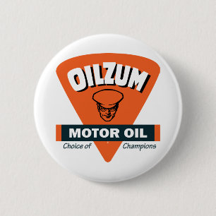 Vintage Oilzum Motoröl-Schild Button