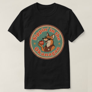 Vintage Okanagan Valley entspannter Fuchs T-Shirt