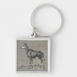 Vintage Okapi Schlüsselanhänger