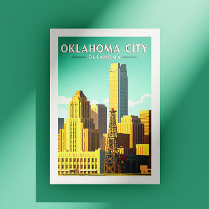 Vintage Oklahoma City Oklahoma Postkarte