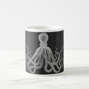 Vintage Oktopus-BW-Tasse Tasse