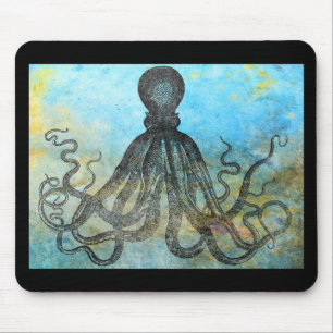 Vintage-Oktopus-Collage Mousepad