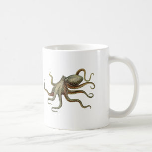 Vintage-Oktopus nautisches Meeresgeschöpf Tasse