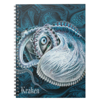 Vintage-Oktopus-Tintenfisch-Nautilus-Argonaut-Beze Notizblock