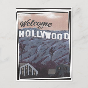 Vintage-Old-Hollywood-Postkarte Postkarte