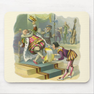 Vintage Old King Cole Kinderreim Gedicht Lied Mousepad