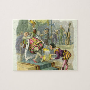 Vintage Old King Cole Kinderreim Gedicht Lied Puzzle