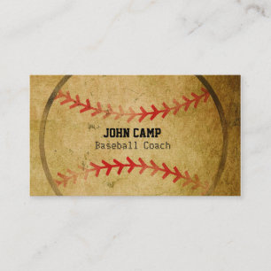Vintage Old Look Baseball Sports Business Card Visitenkarte