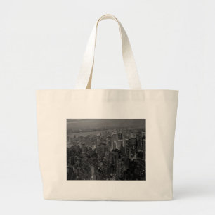 Vintage Old Style New York City Script Jumbo Stoffbeutel