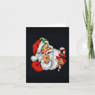 Vintage Old World Weihnachtsmann Weihnachtskarte Feiertagskarte