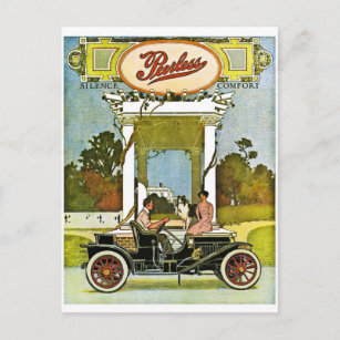 Vintage Oldtimer-Werbung Postkarte