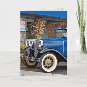 vintage oldtimer zum Vatertag Karte