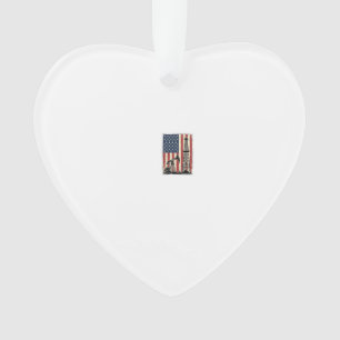 Vintage-Ölfeld-Amerikanische-Flagge-Vektor-Shirt-D Ornament