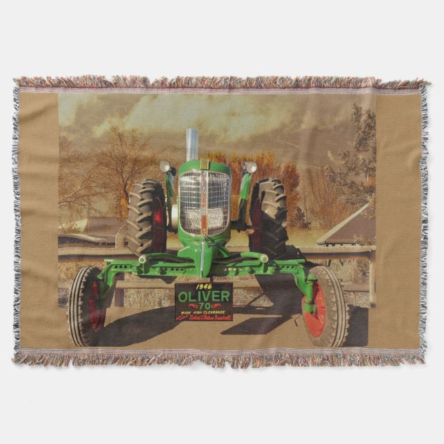 Vintage Oliver 70 Cozy Throw-Decke 1946 Decke (Vorderseite)