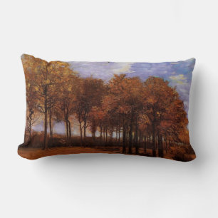 Vintage Ölmalerei - Herbstlandschaft Lendenkissen