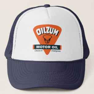 Vintage Ölzum-Motoröl-Schild Truckerkappe