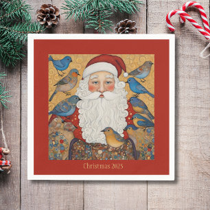 Vintage-Oma-Weihnachts-Untersetzer Serviette