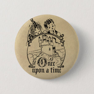 Vintage-Once-Upon-a-Time-Bekleidung, Dekorationen Button