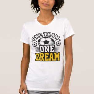 Vintage One Team One Dream Fußballtrikot Design_1 T-Shirt