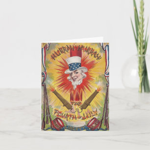 Vintage Onkel Sam Karte