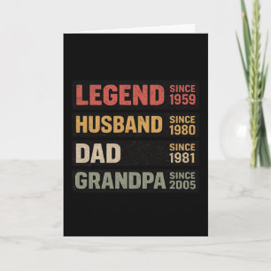 Vintage Opa Legende Ehemann Vater Opa Seit Karte