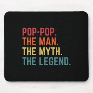 Vintage Opa Mann Mythos Legende Daddy Opa Vater Mousepad